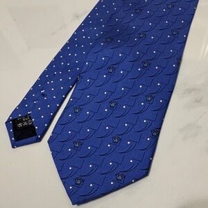 Versace Blue Patterned Men's Tie